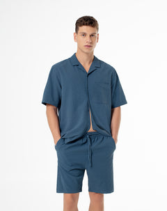 Pantaloneta azul oscura