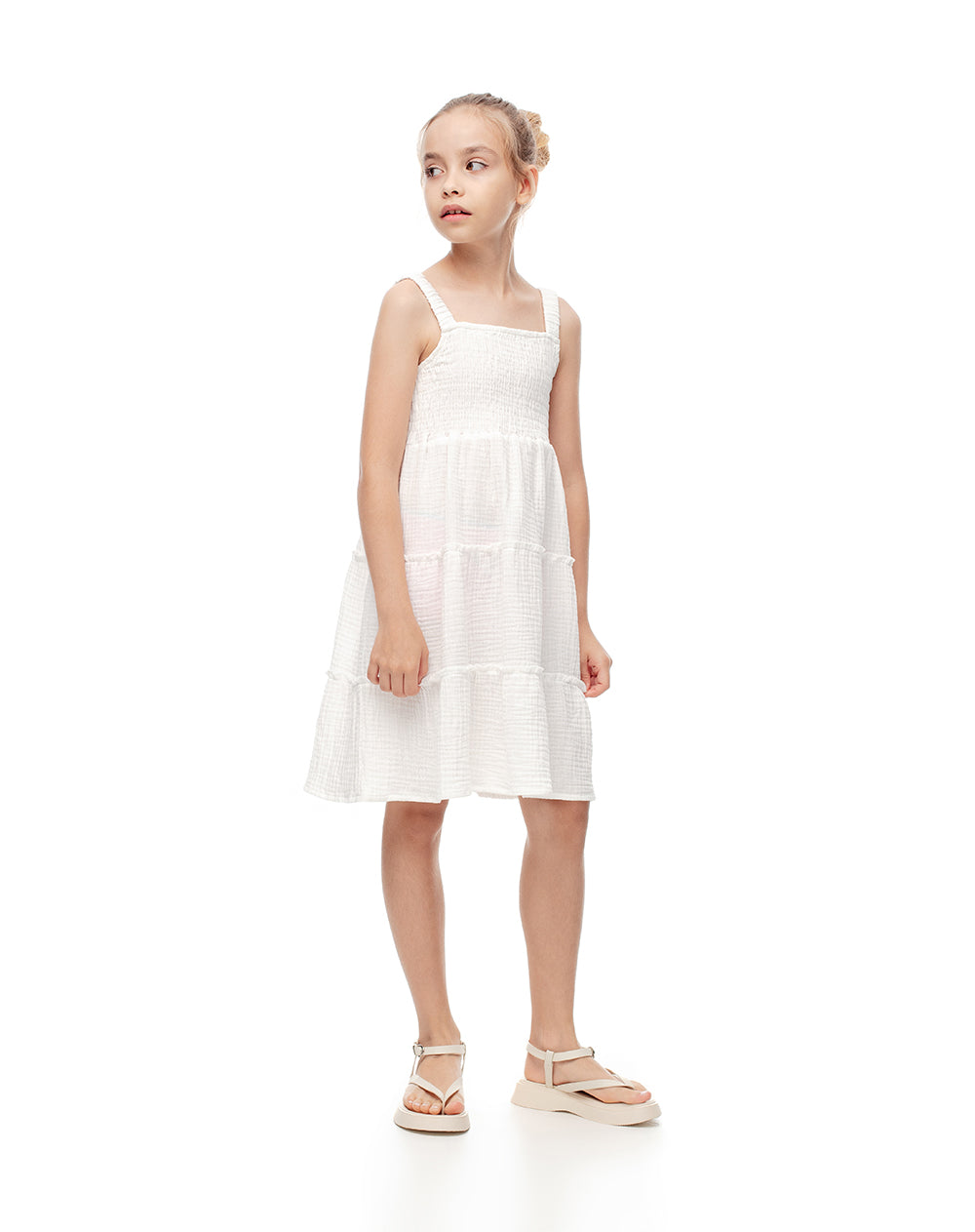 Vestido corto blanco