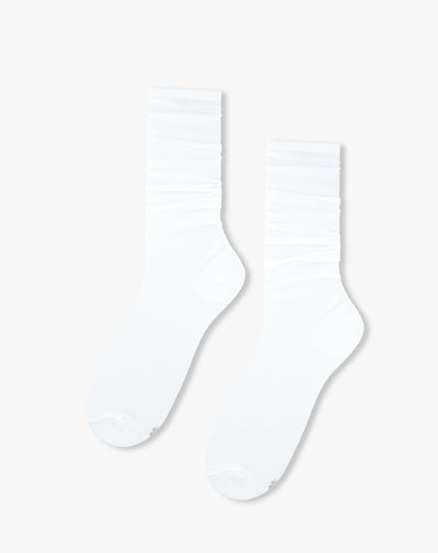 Medias largas rodilla blancas