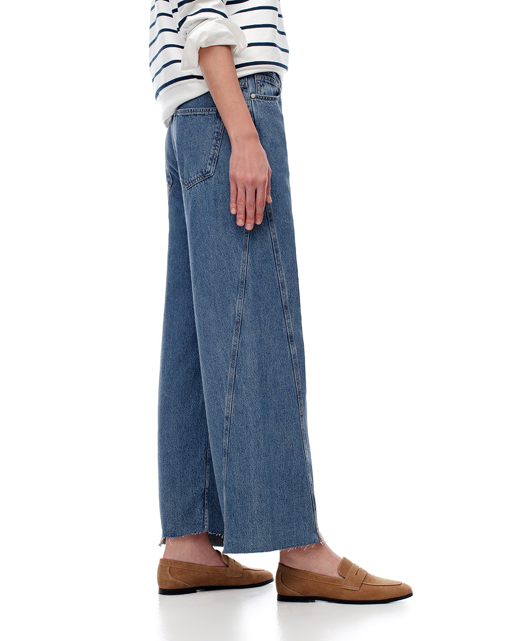 Jean regular fit tiro medio indigo