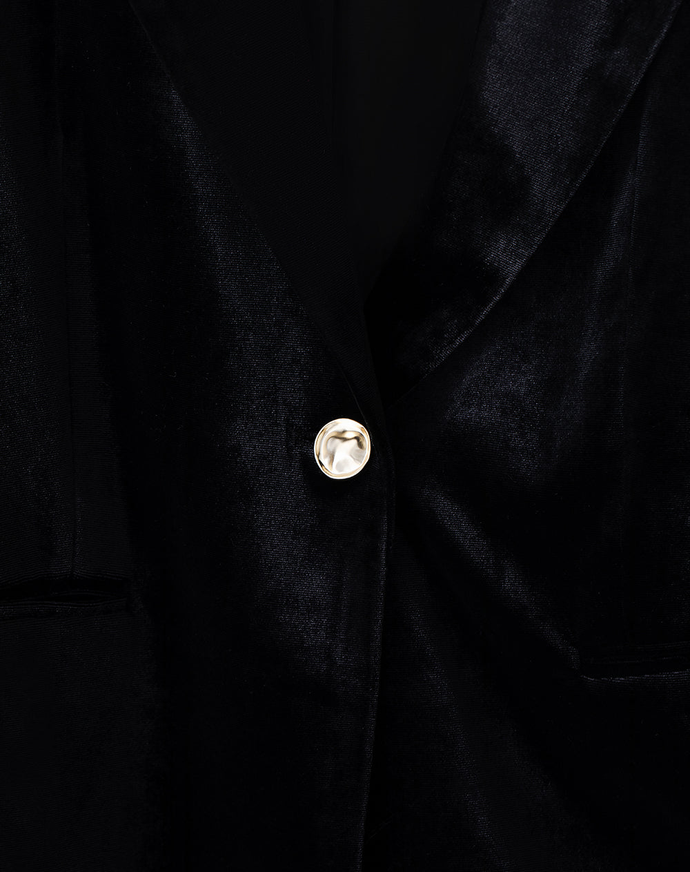 Chaqueta oversized fit sin capucha negra