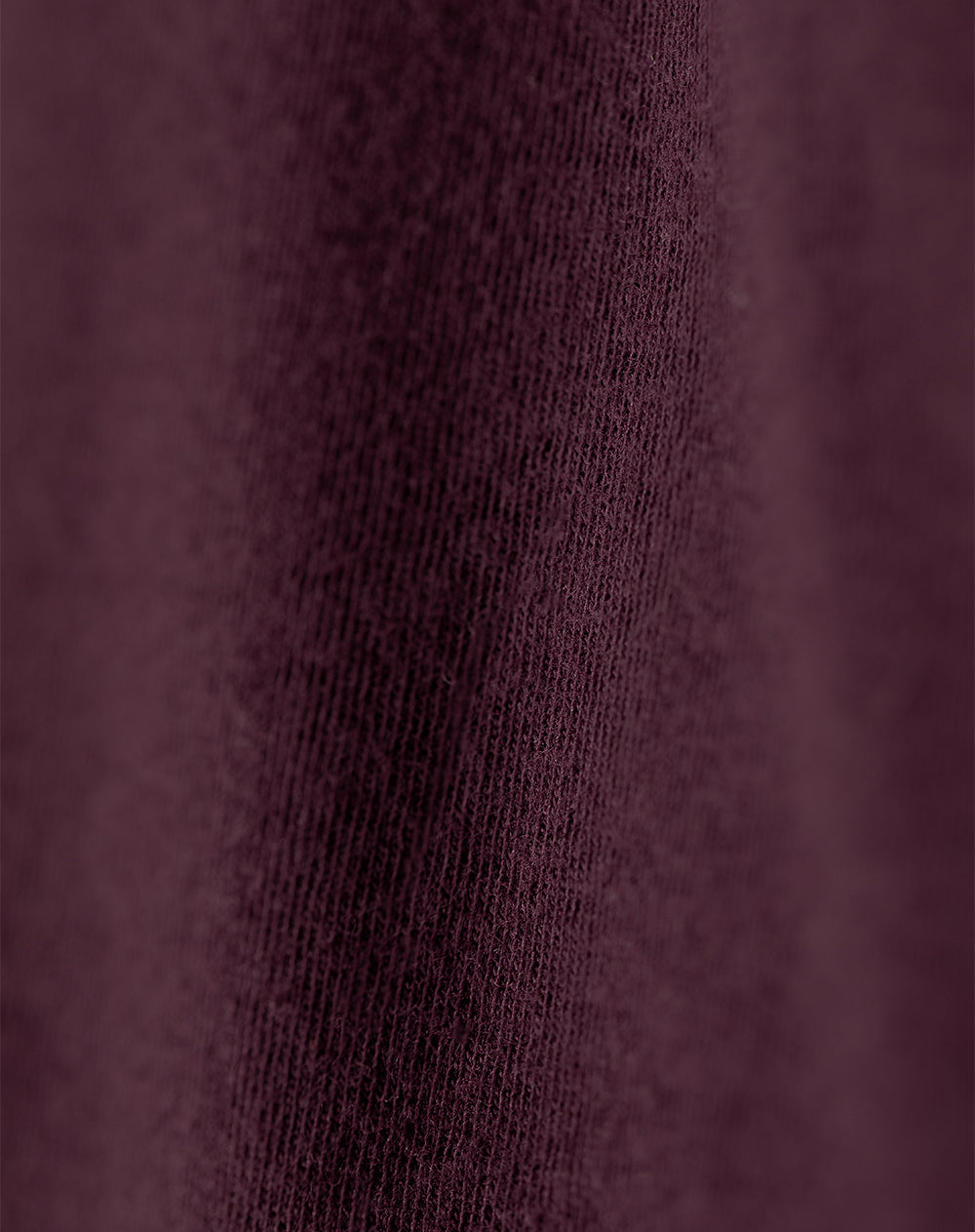 Vestido largo en rib vino tinto