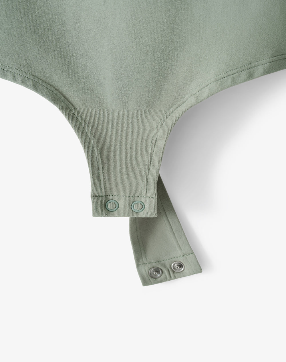 Body cuello redondo verde mujer