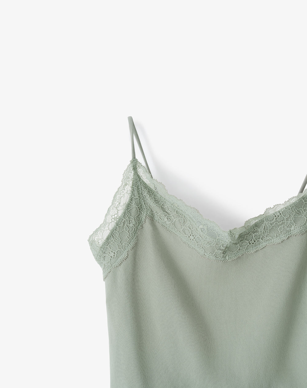 Body cuello redondo verde mujer