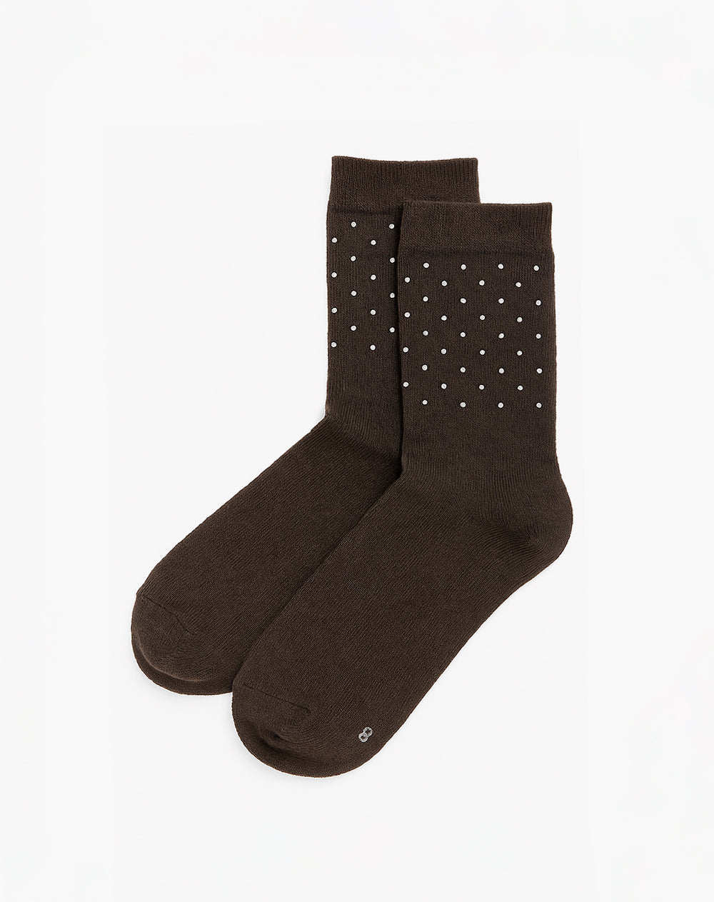 Medias mujer largas apliques brillos cafés