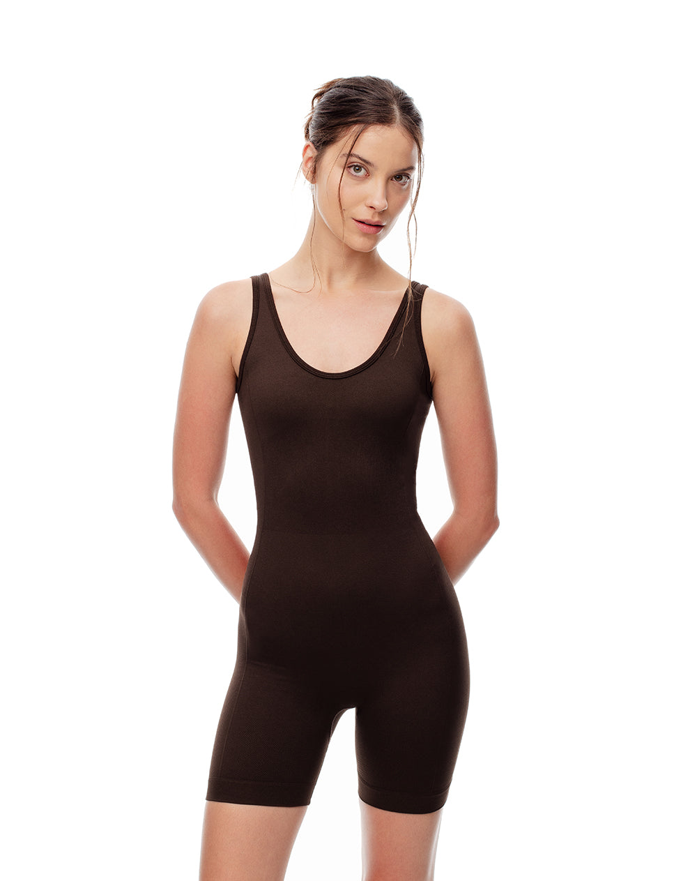 Enterizo fitted fit chocolate