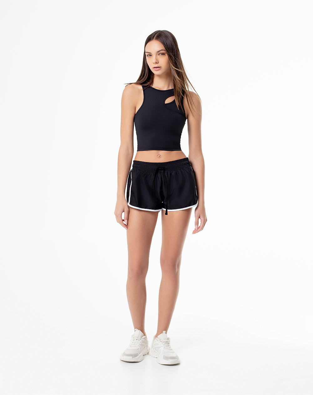 Camiseta slim fit negra