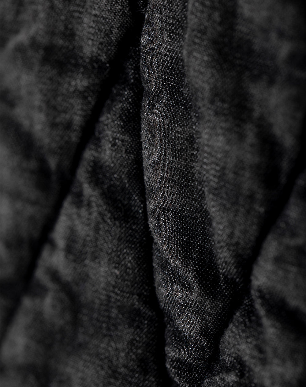 Chaleco fit con capucha denim gris