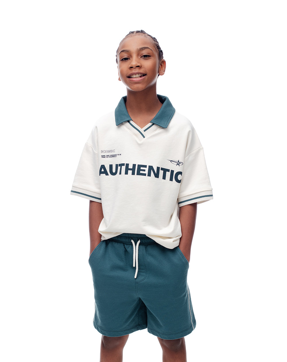 Conjunto pantalon corto camiseta verde