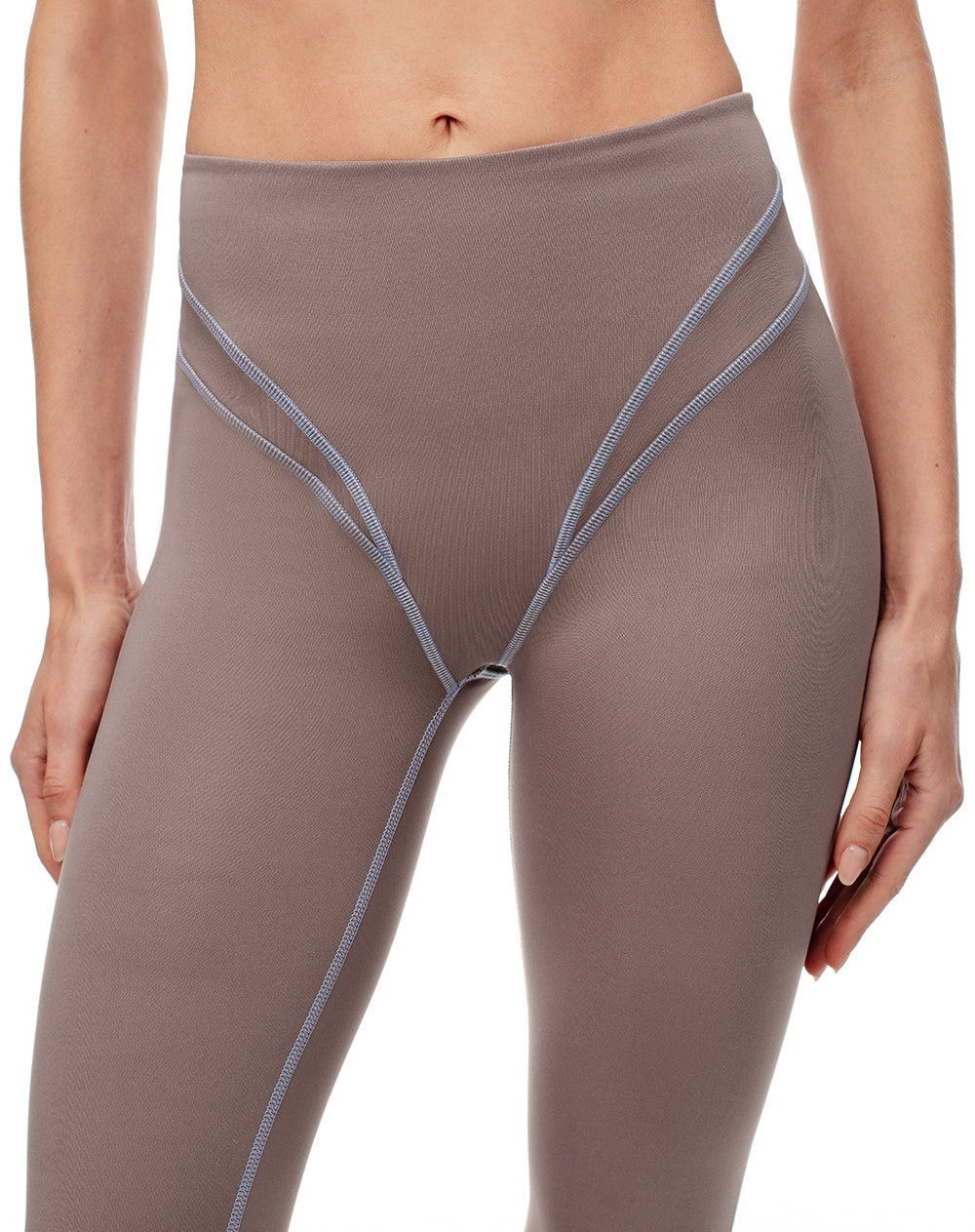 Legging tiro alto cafe