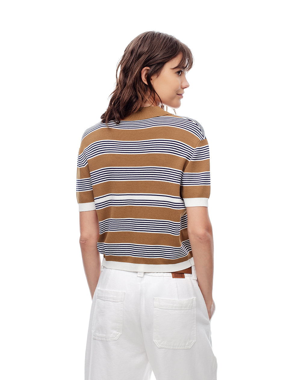 Polo regular fit rayas azules