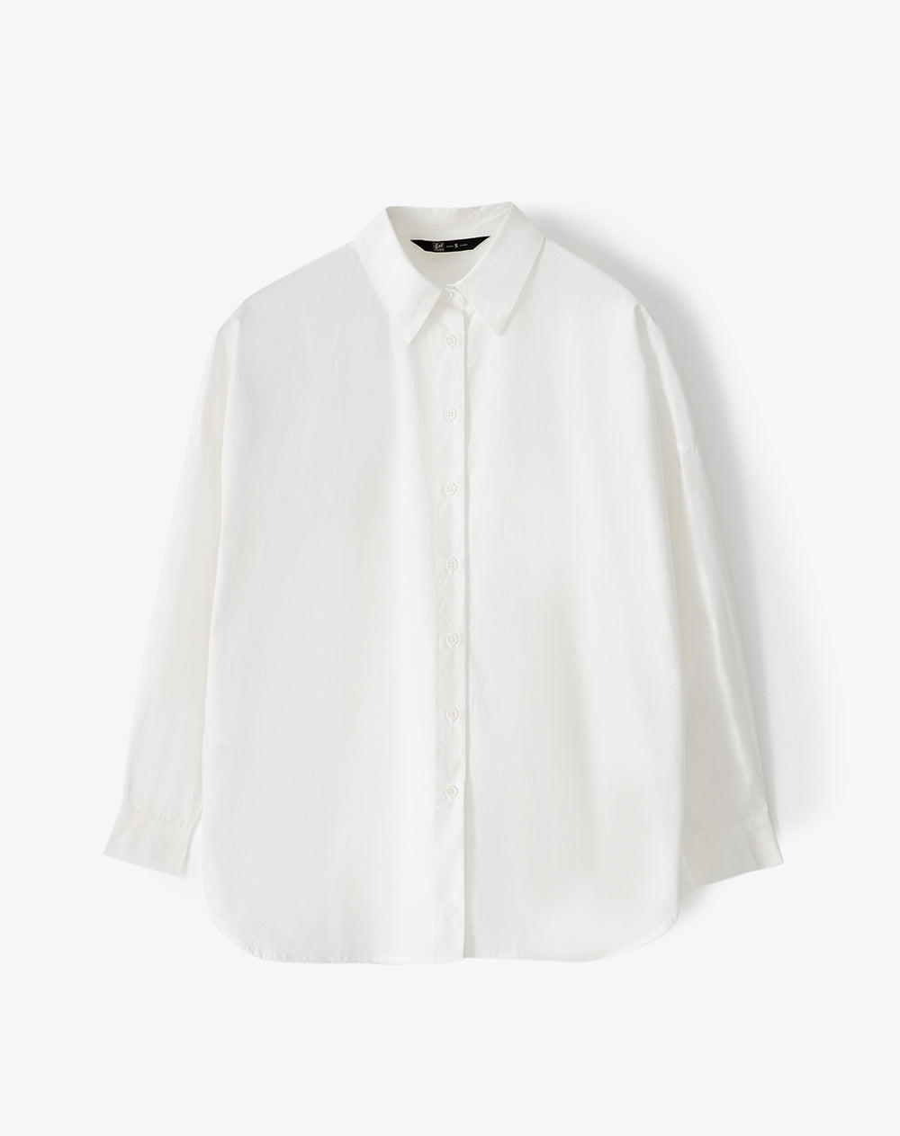 Camisa oversized fit manga larga blanca
