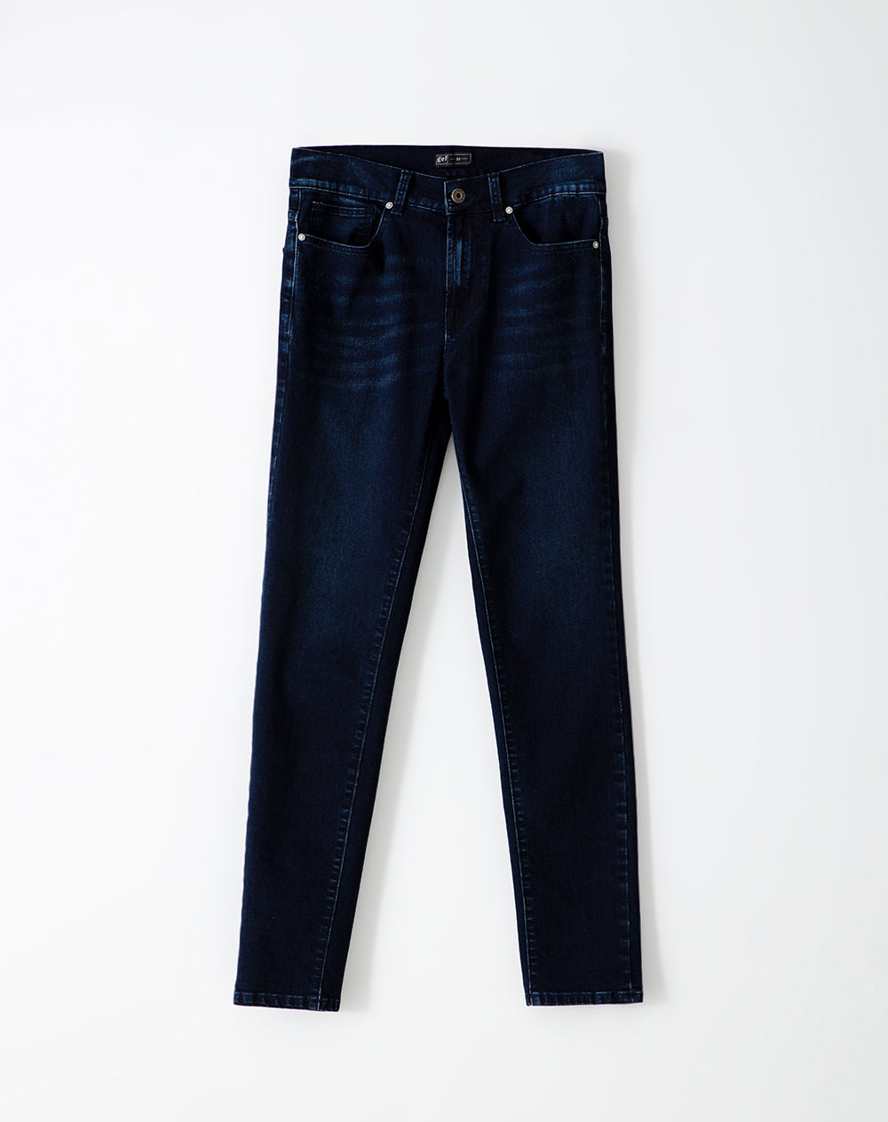 Jean skinny fit tiro medio indigo oscuro