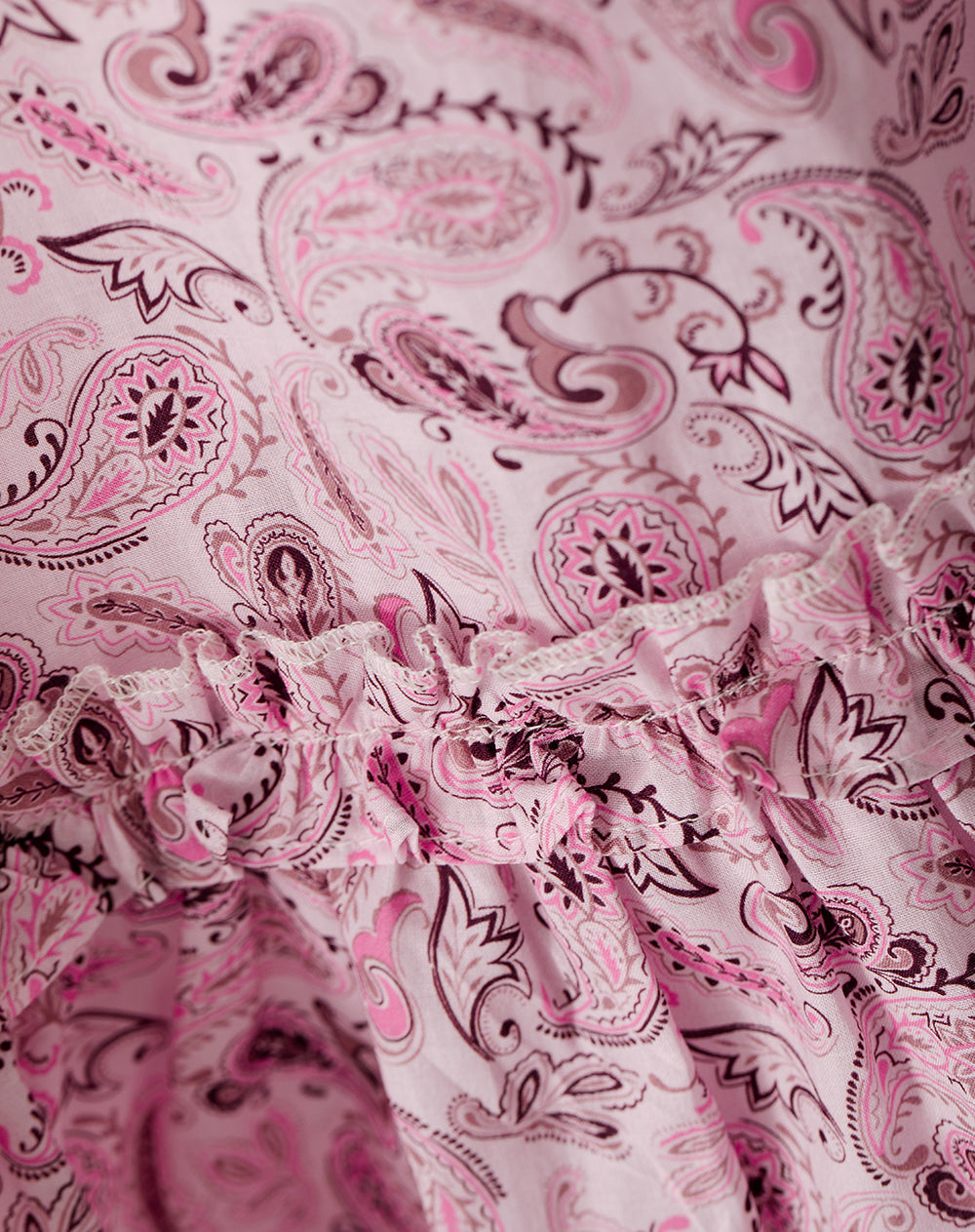 Vestido corto rosado estampado
