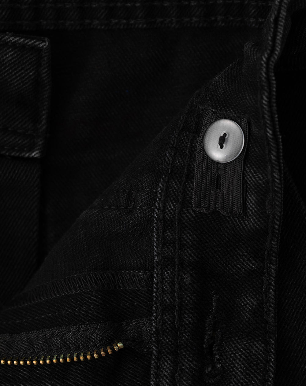 Jean recto algodón negro niño