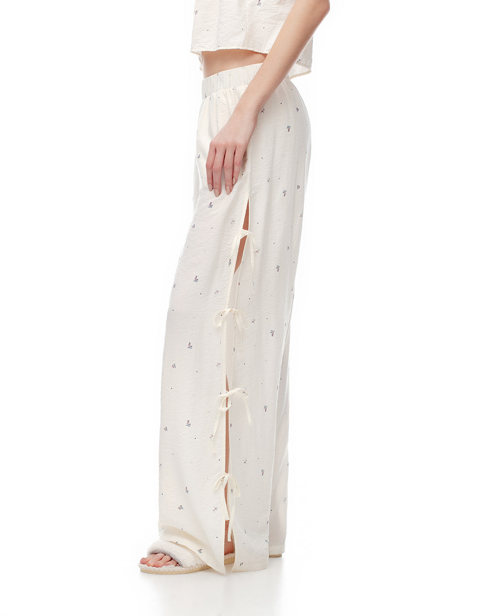 Pantalón de pijama mujer anudado estampado