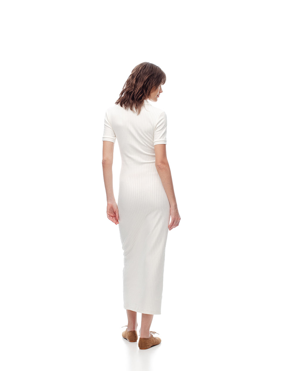 Vestido largo crudo