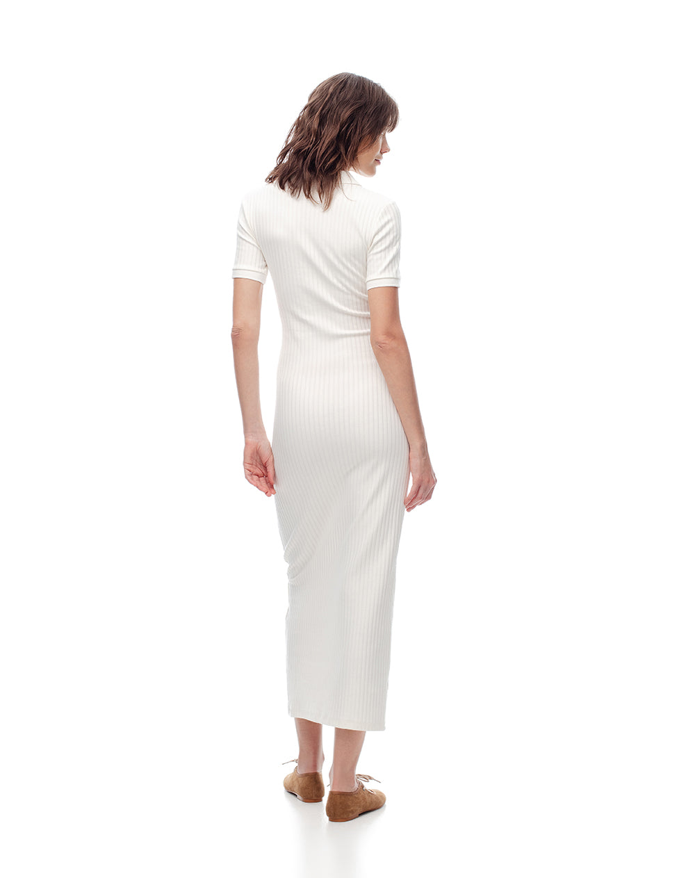 Vestido largo crudo