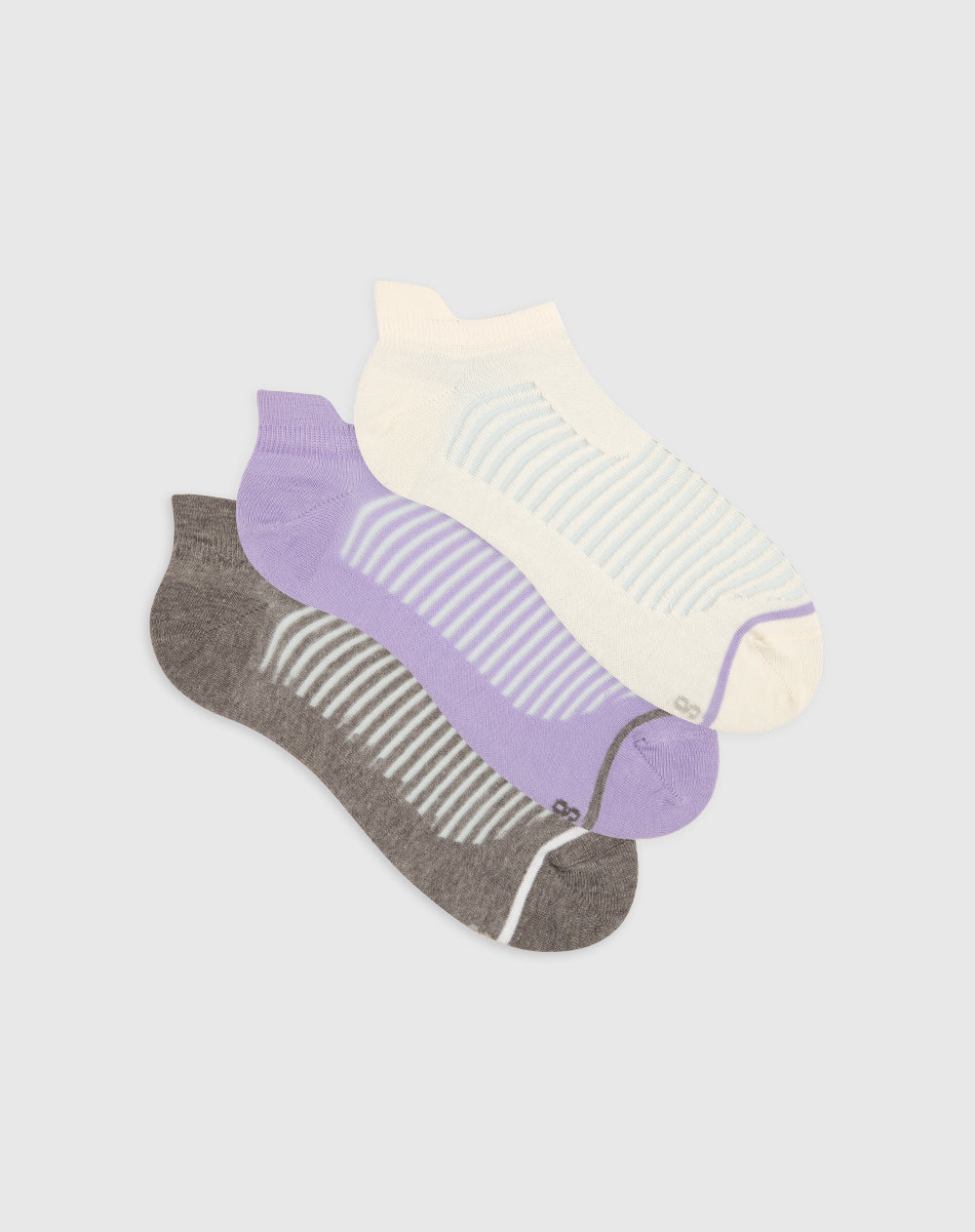 Medias para mujer tobilleras cortas con transparencia pack x3unds surtidas
