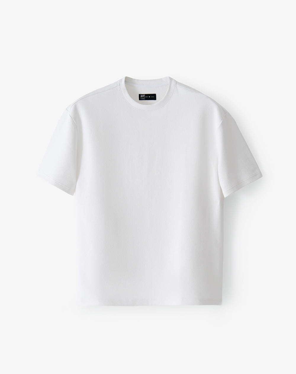Camiseta manga corta oversize algodón blanco hombre