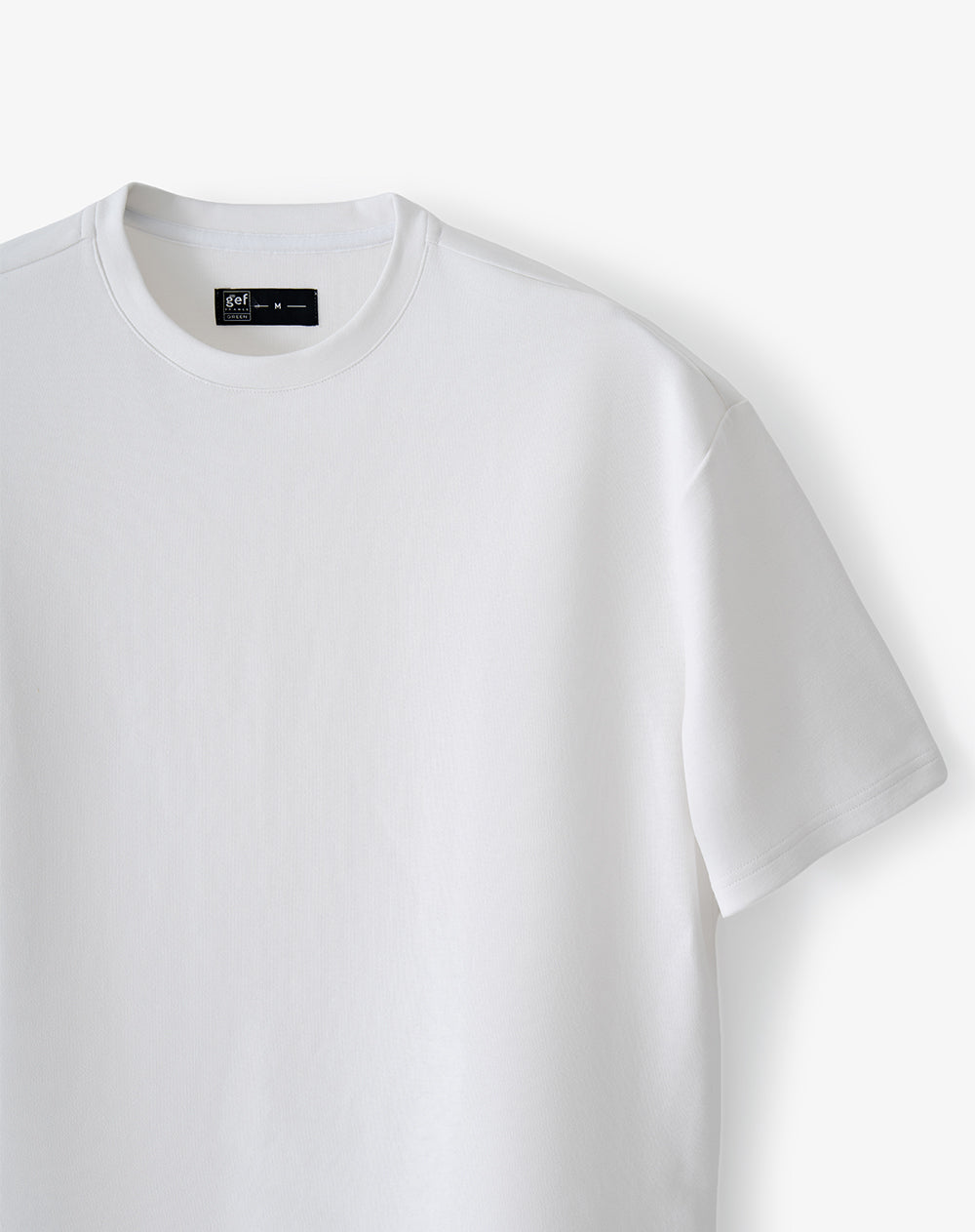 Camiseta manga corta oversize algodón blanco hombre