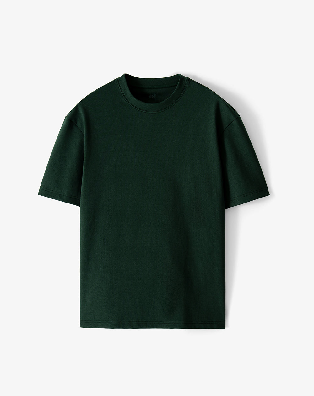 Camiseta regular manga corta verde hombre