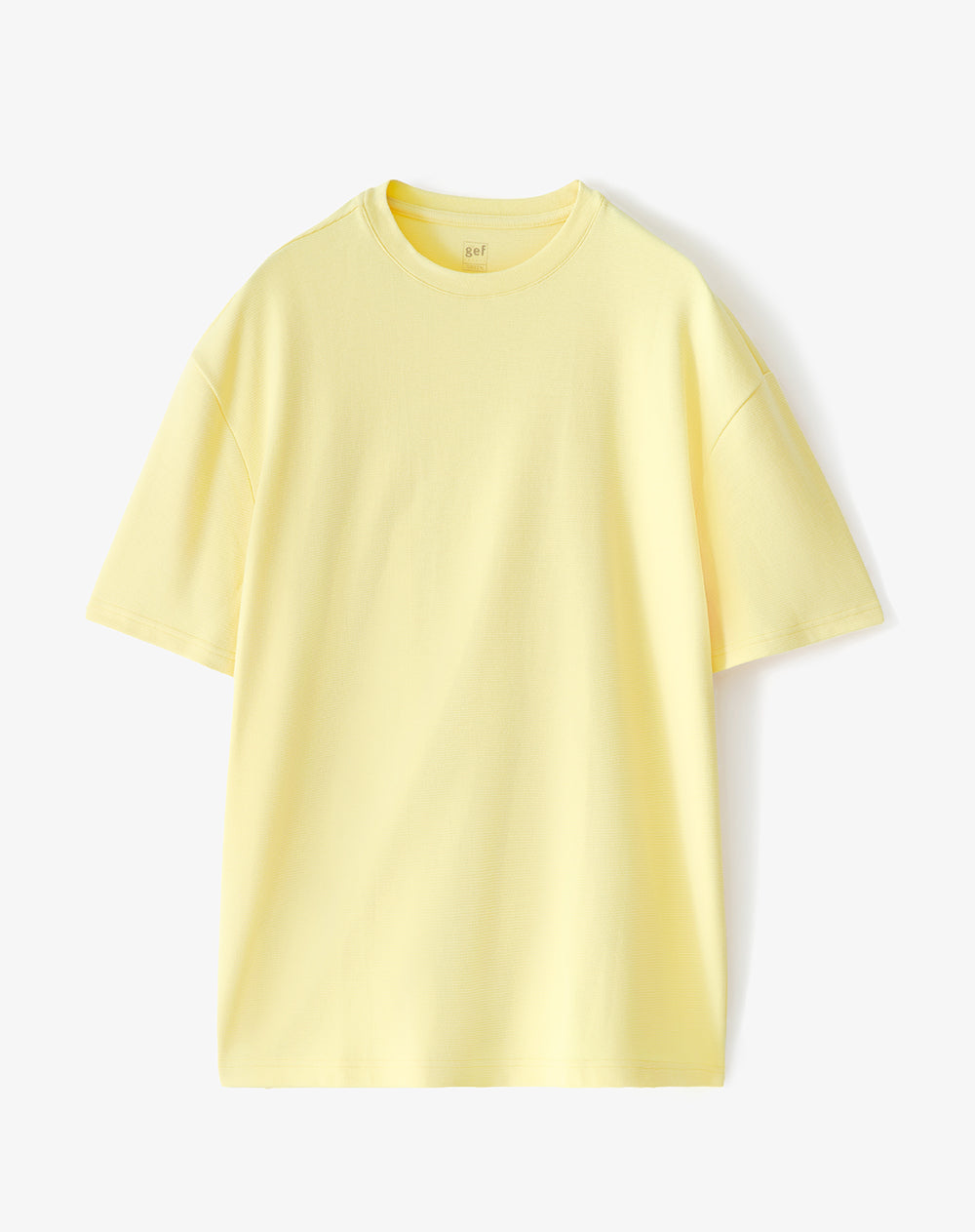 Camiseta regular amarilla hombre