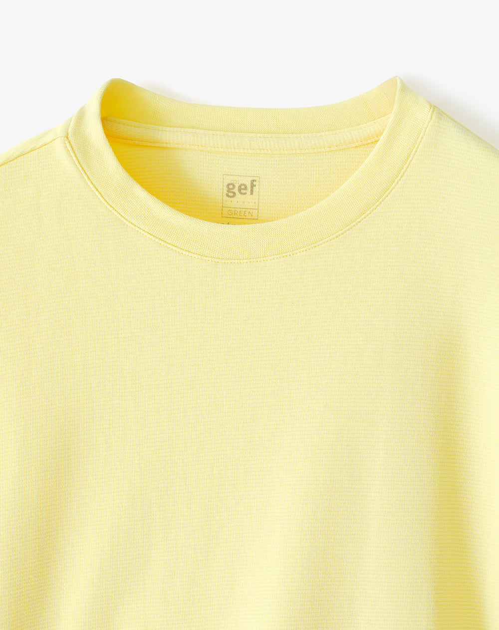 Camiseta regular amarilla hombre