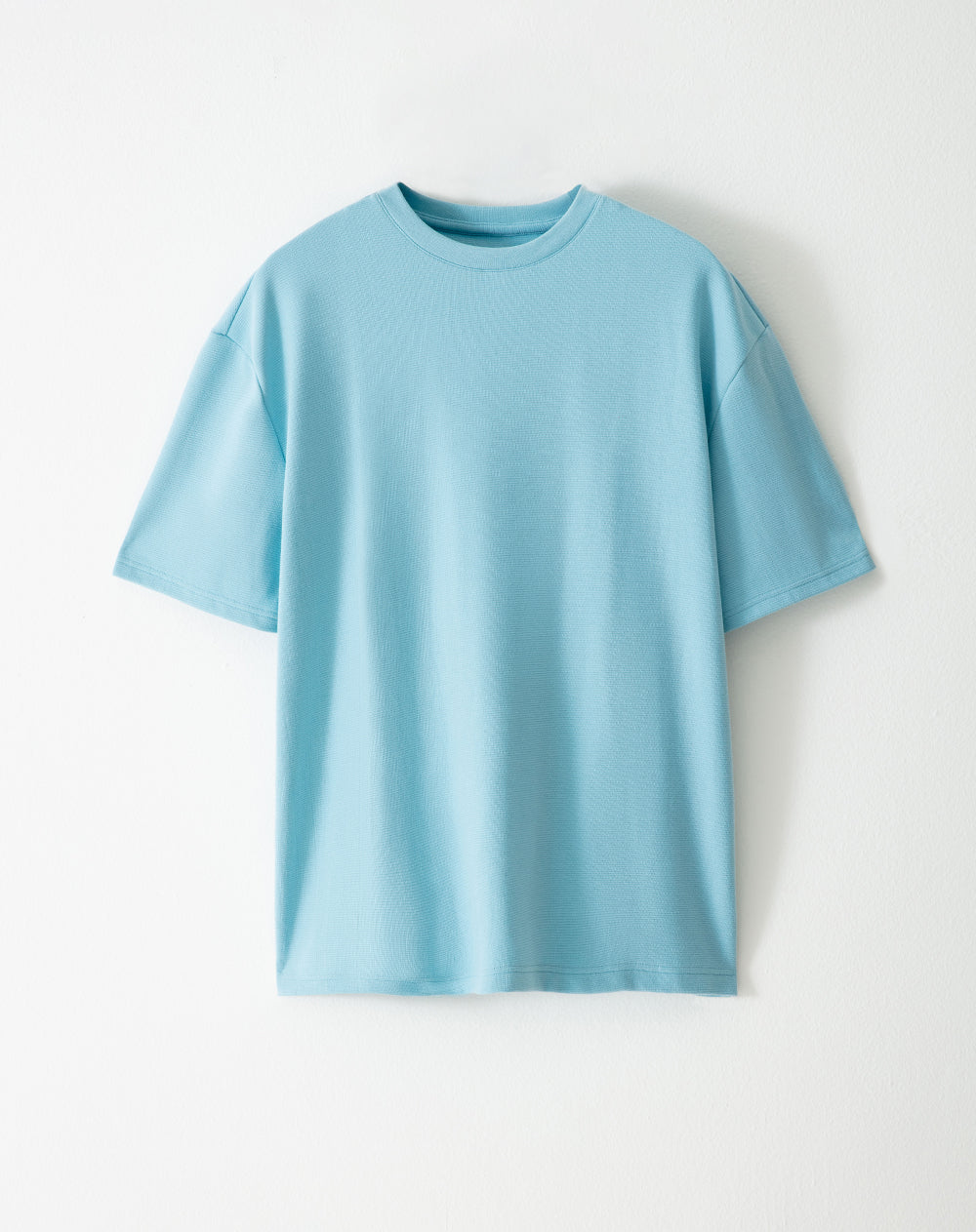 Camiseta oversized fit manga corta azul