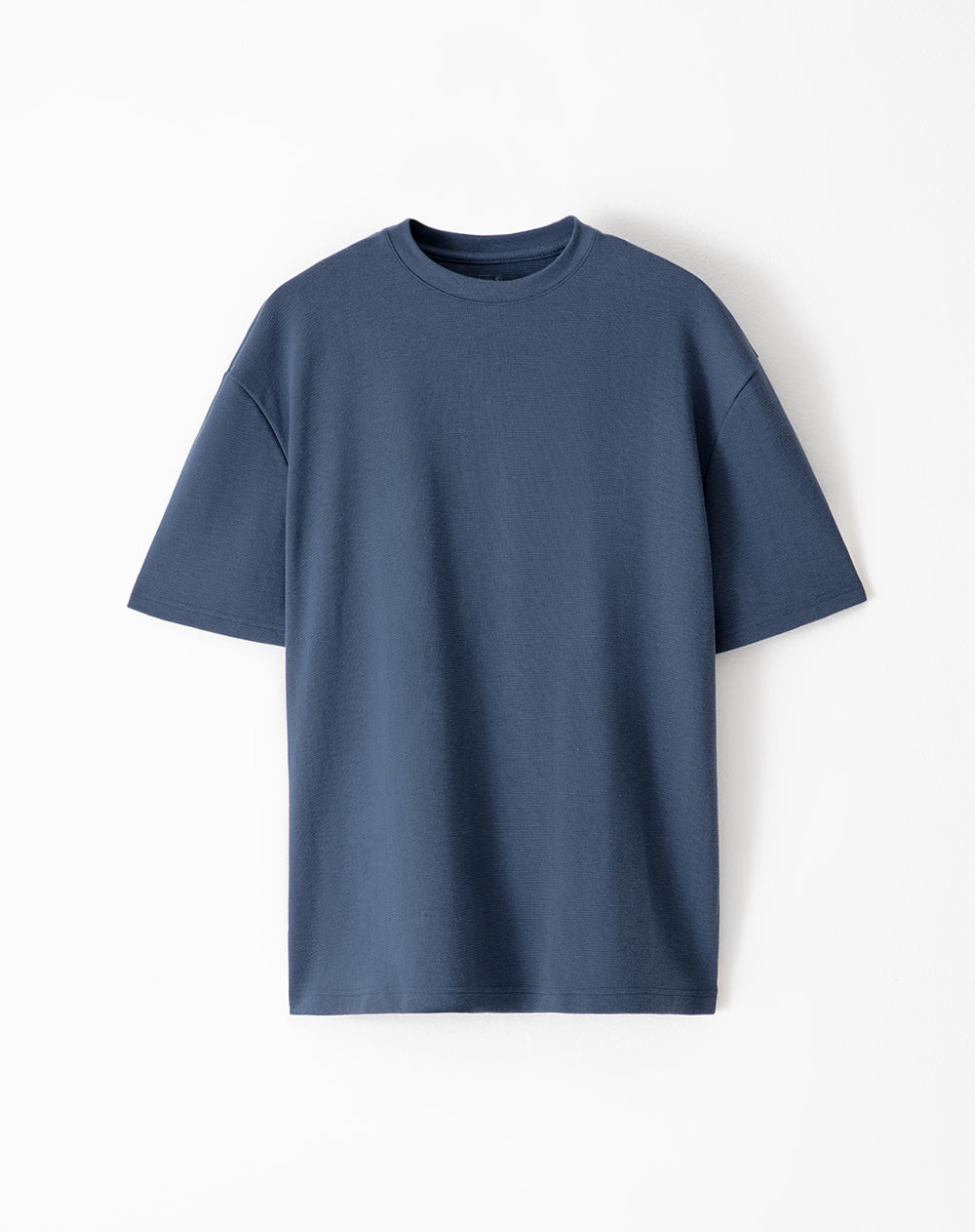 Camiseta oversized fit manga corta azul oscuro
