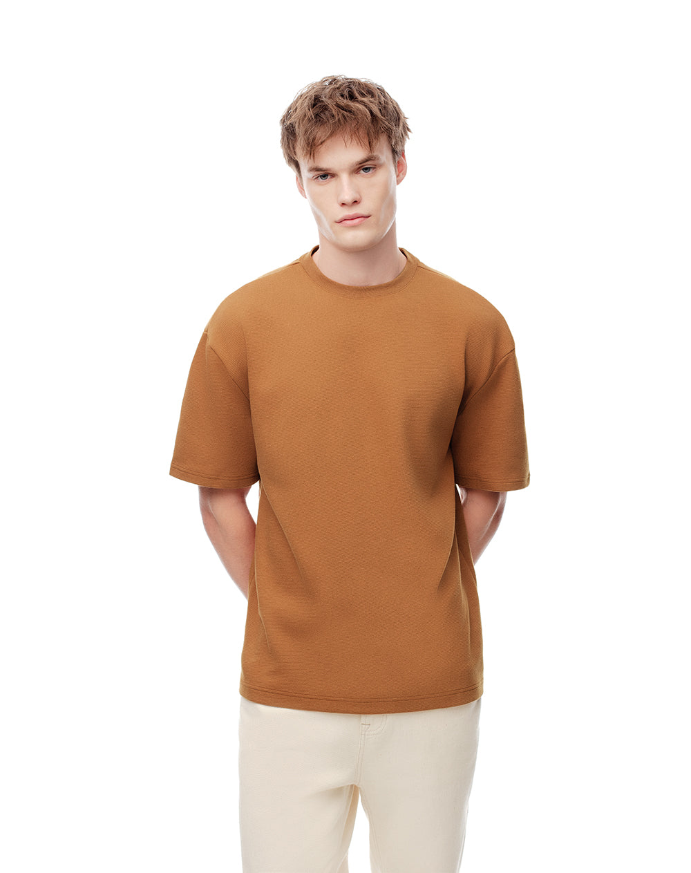 Camiseta regular caramelo hombre