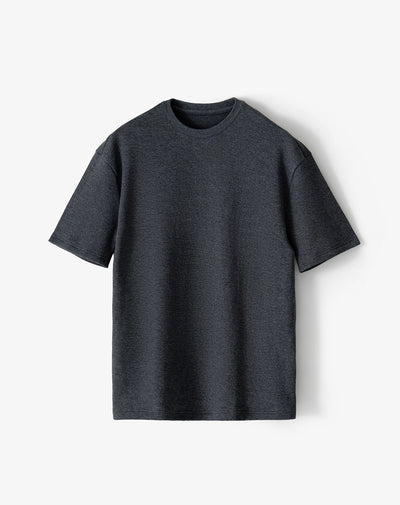 Camiseta regular manga corta gris ada hombre