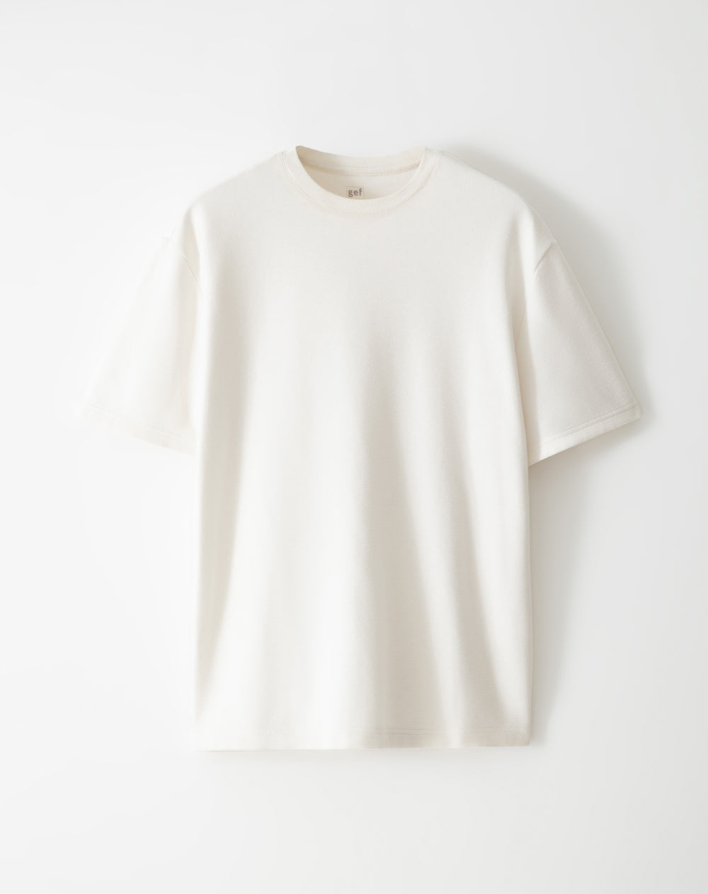 Camiseta oversized fit manga corta vainilla