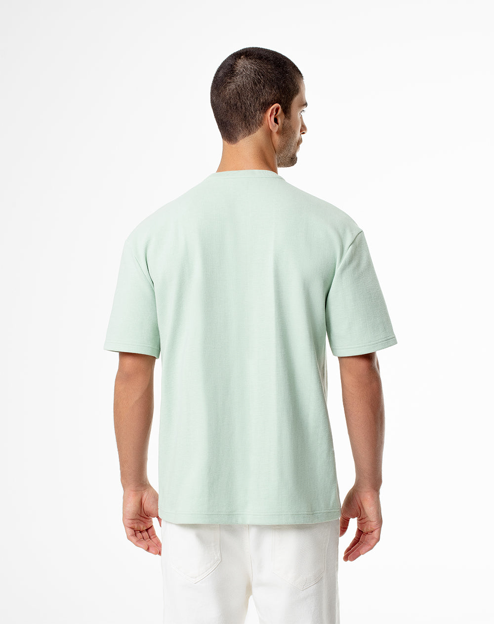 Camiseta oversized fit manga corta verde