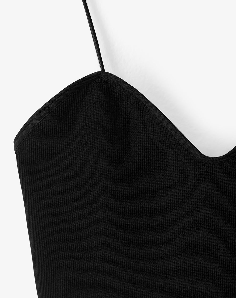 Crop top slim seamless negro mujer