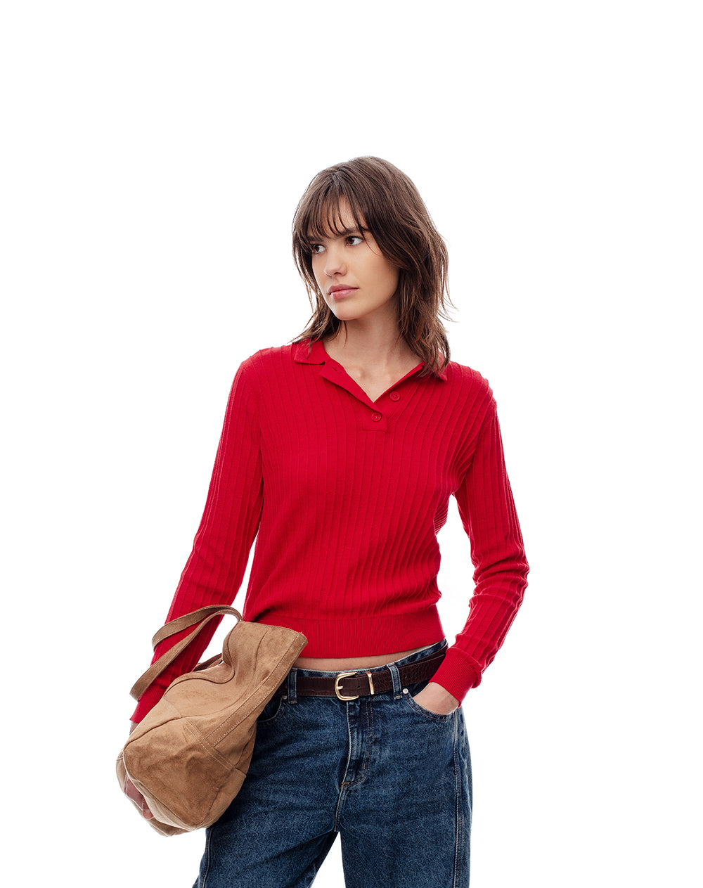 Polo regular fit roja