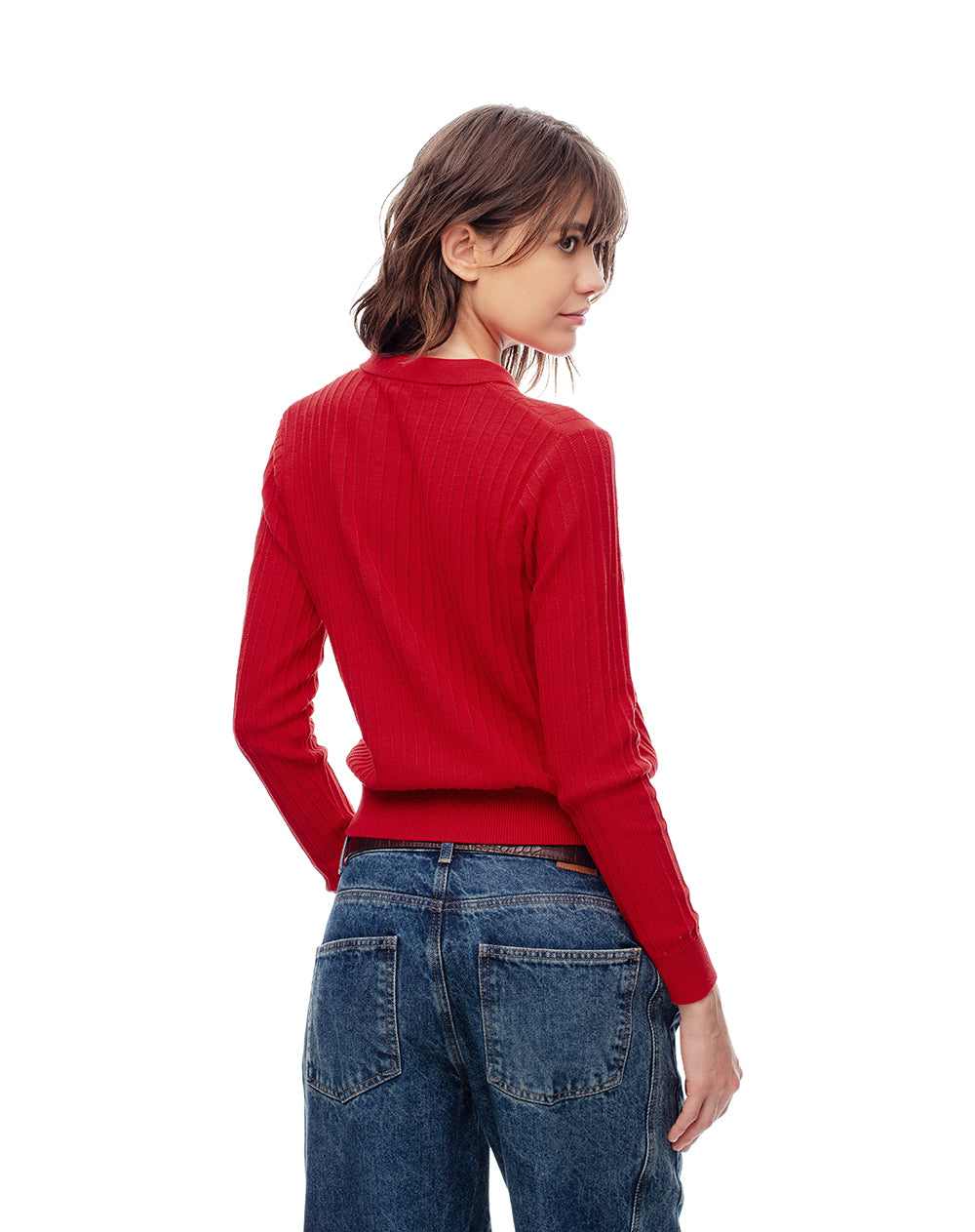 Polo regular fit roja