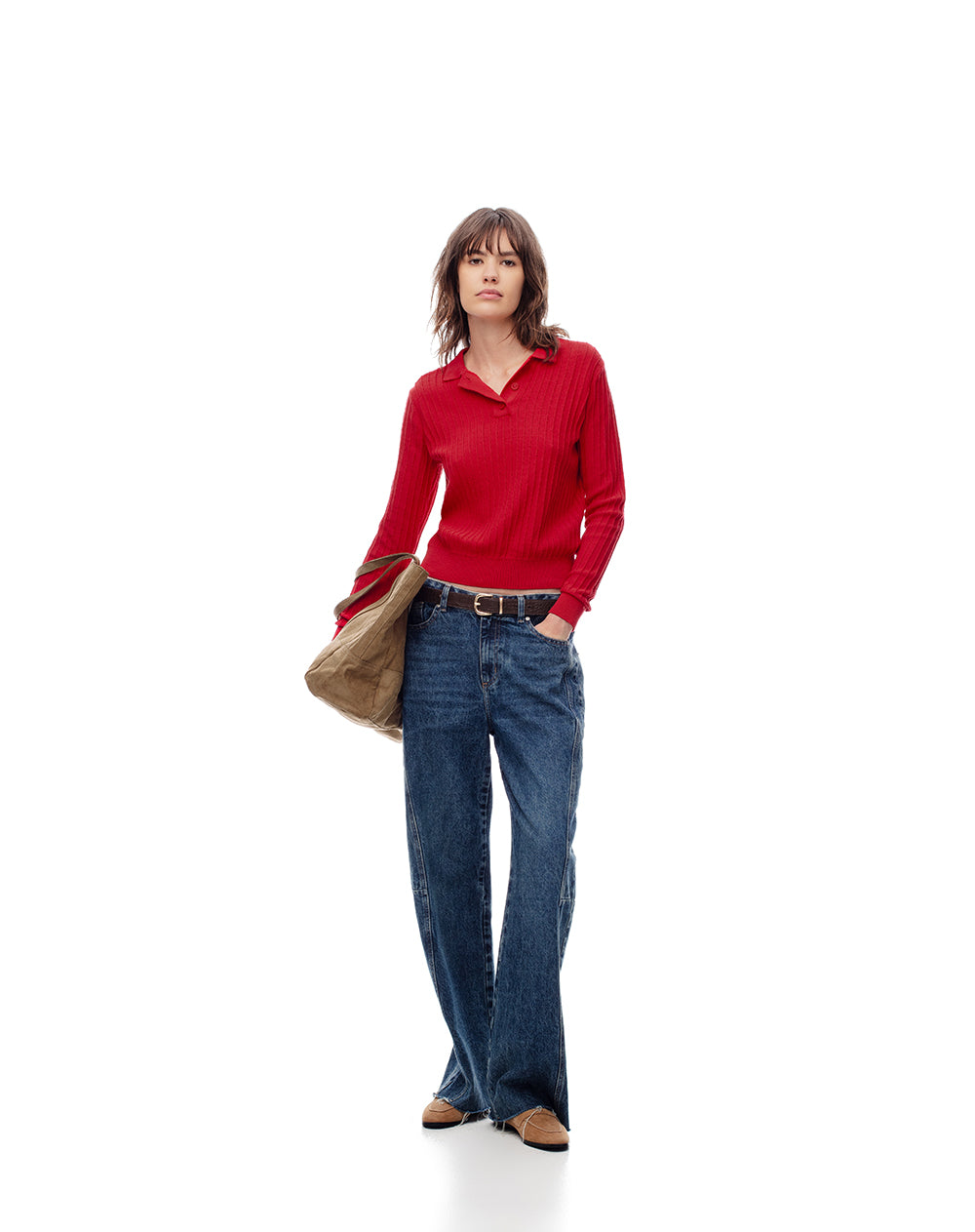 Polo regular fit roja