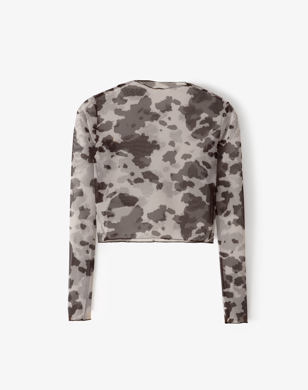 Camibuzo slim tejido tull print mujer