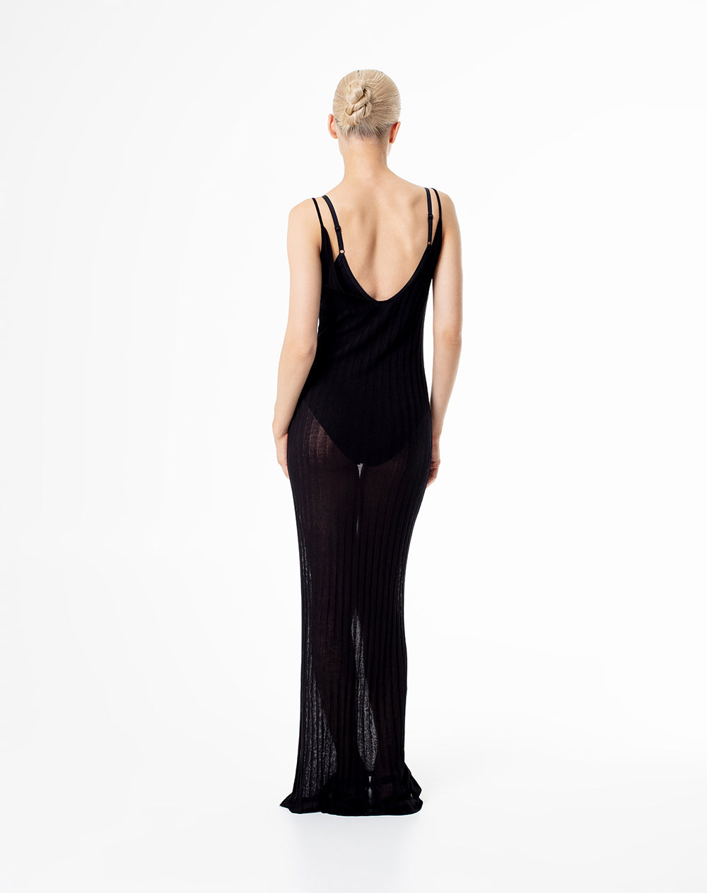 Vestido largo negro