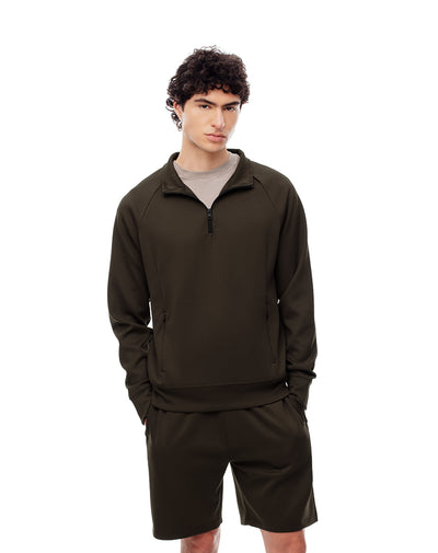 Buzo regular chocolate hombre