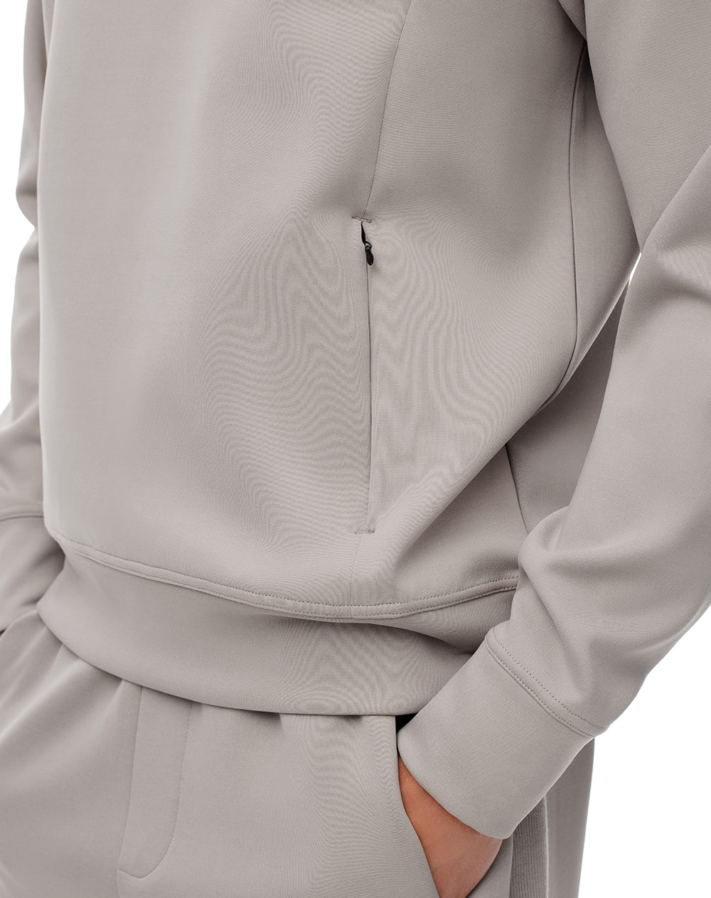 Buzo regular fit taupe
