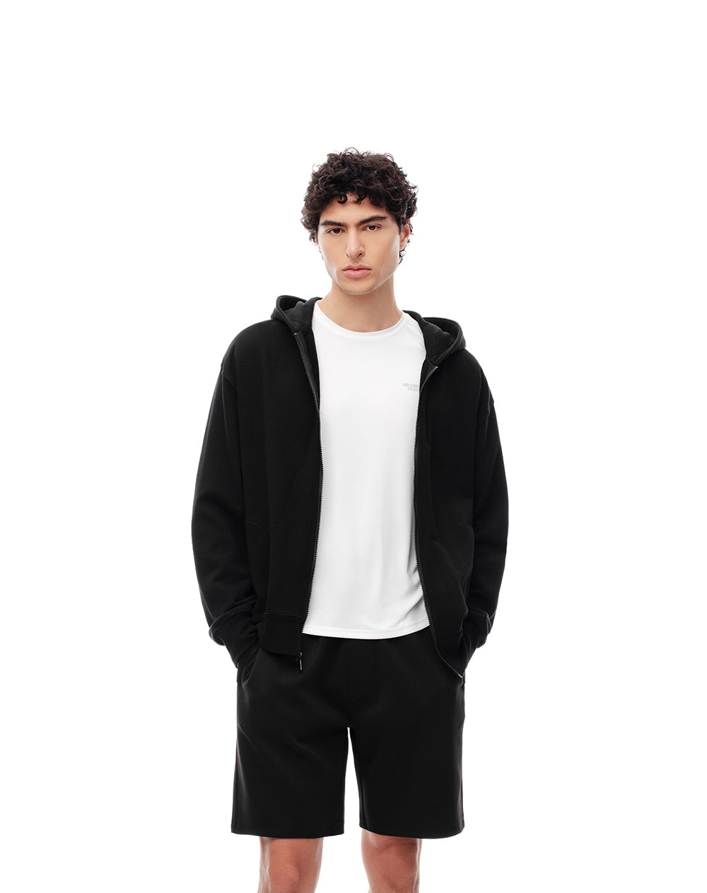 Bermuda regular fit negra