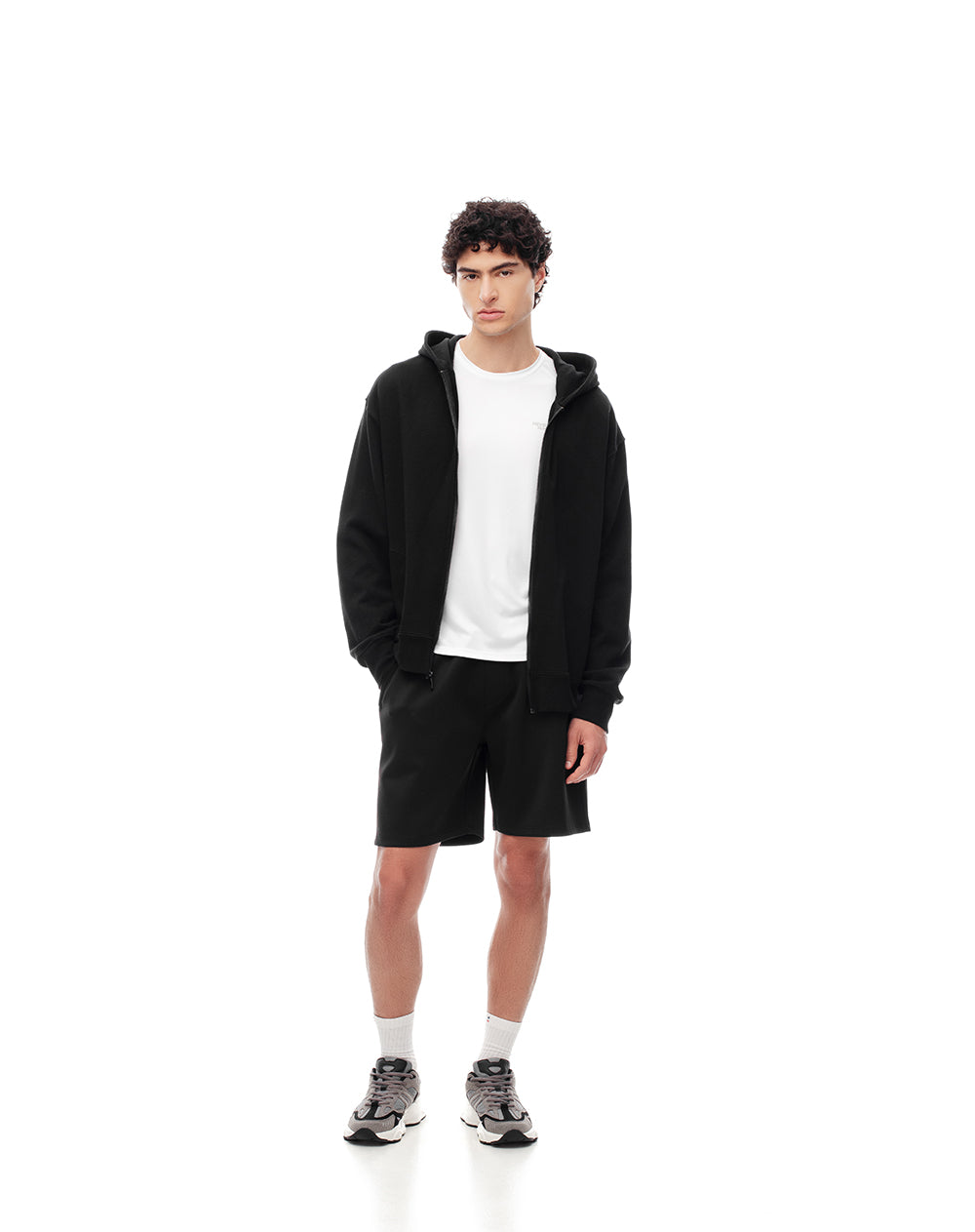 Bermuda regular fit negra