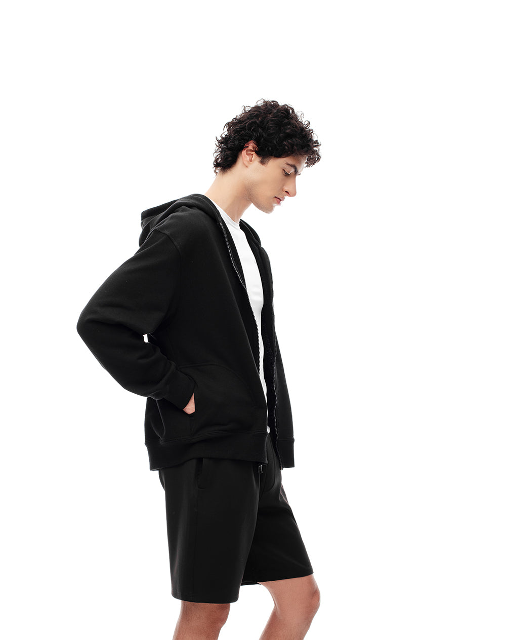 Bermuda regular fit negra