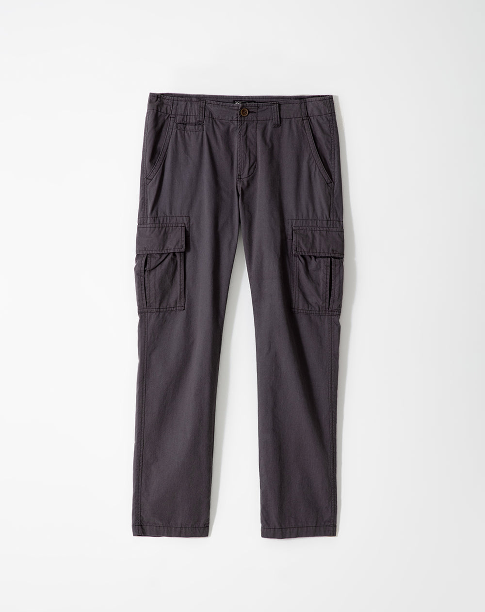 Cargo slim fit tiro medio gris