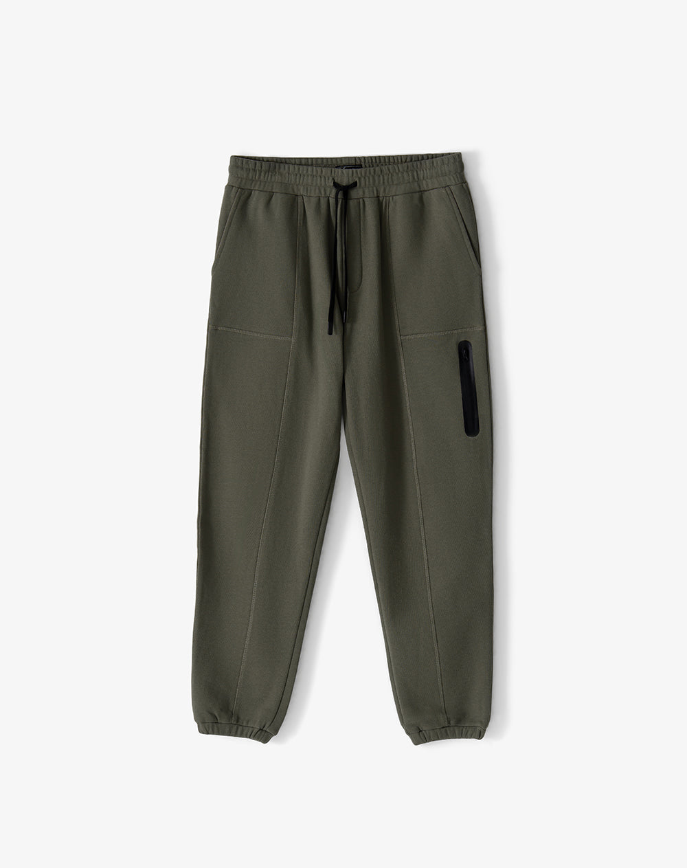 Jogger regular tiro medio café hombre