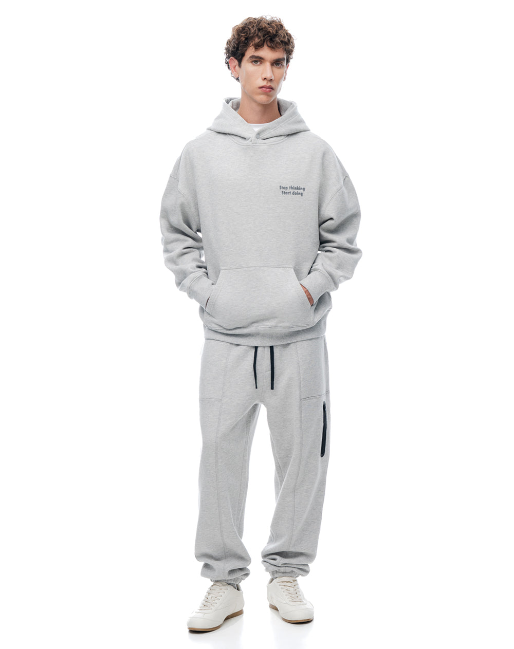 Jogger regular gris hombre