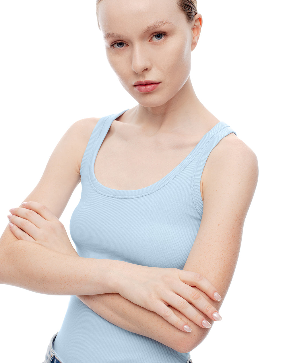 Camiseta fitted fit azul