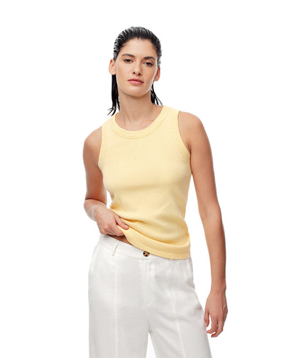 Camiseta Pauli slim fit amarilla
